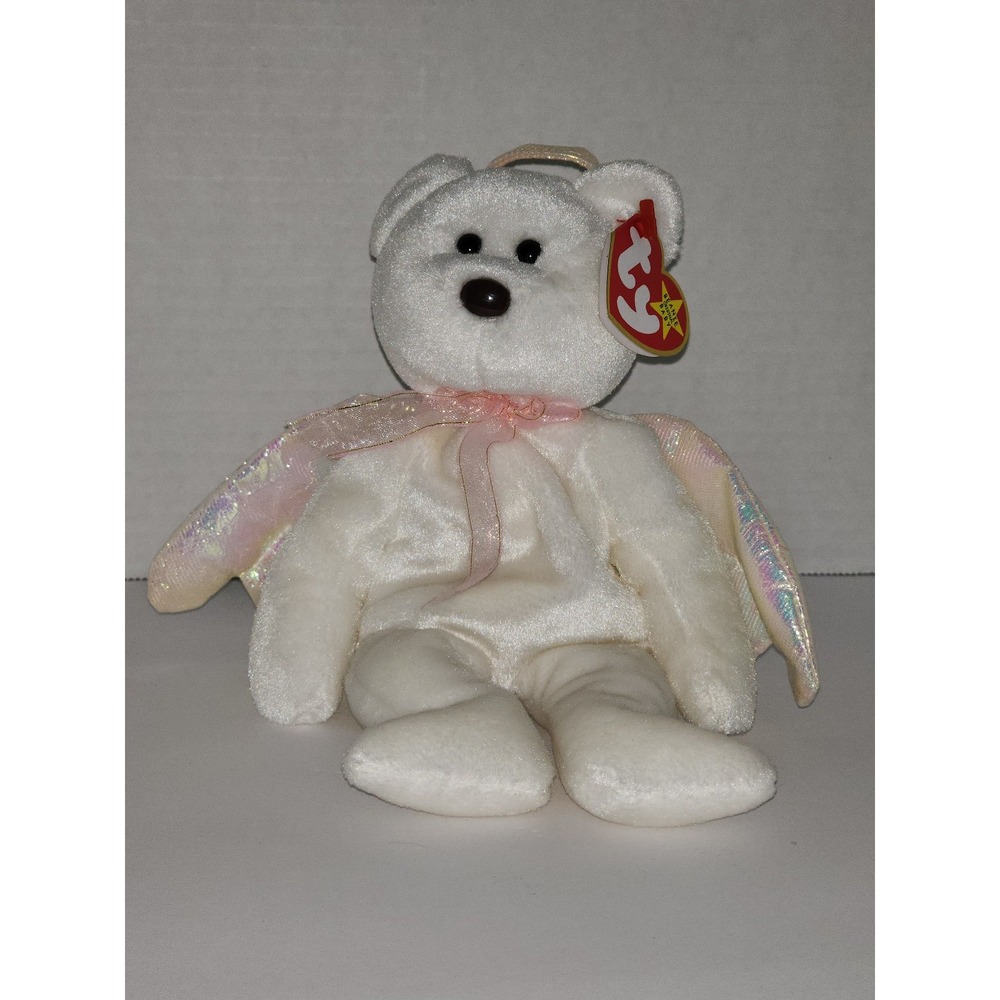 Ty Beanie‎ Babies Halo The Angel Bear Red Star